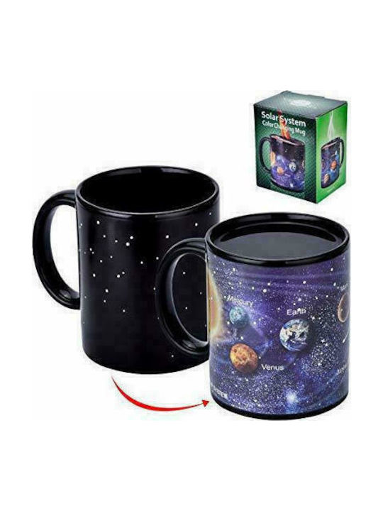 Solar System Wärmewechsel Becher aus Porzellan Schwarz 300ml