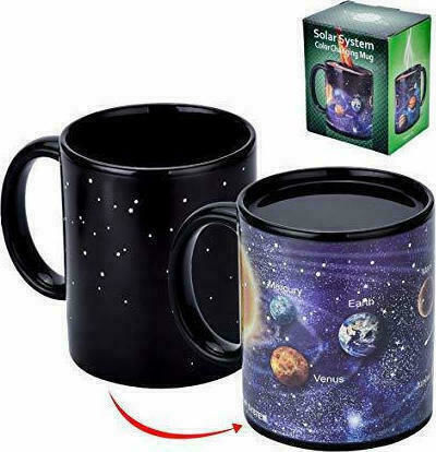 Solar System Schimbare de căldură Cană din Porțelan Neagră 300ml