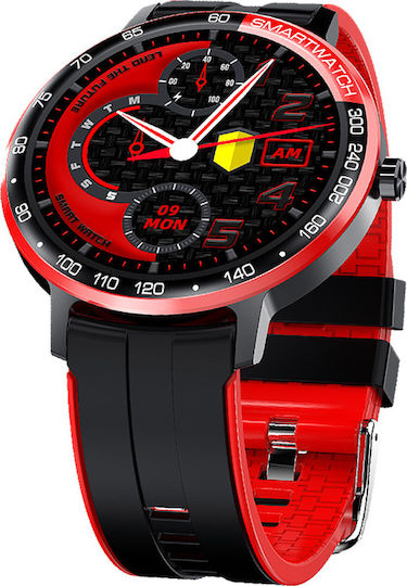 DAS.4 SP10 Smartwatch με Παλμογράφο (Μαύρο)