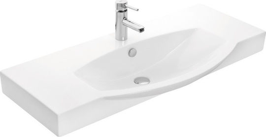 Drop Senso 105 L Шкаф със Мивка & Огледало Д102xШ38xВ50см Гранит