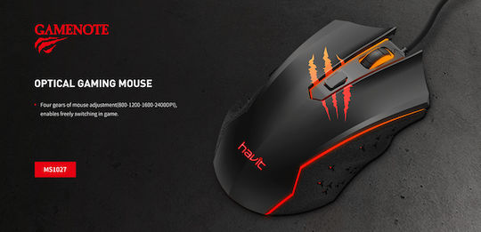 Havit MS1027 Gaming Mouse Negru