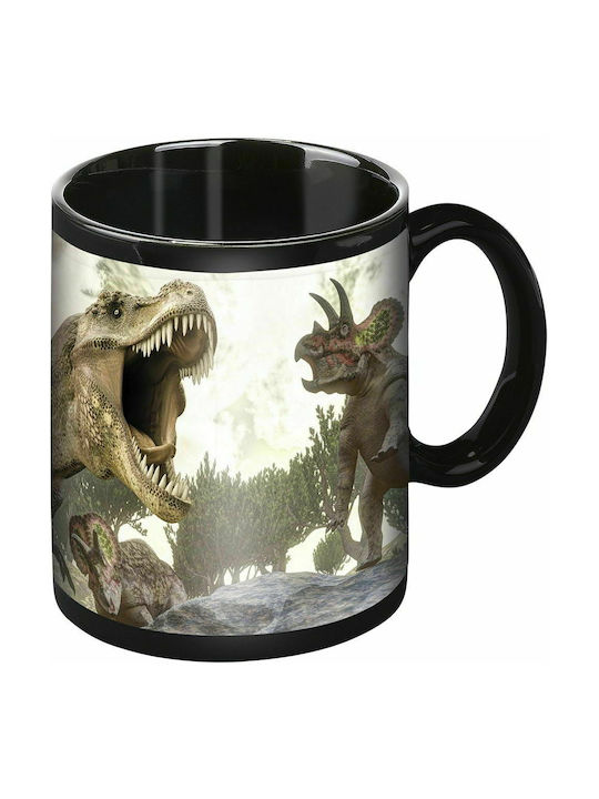 Moses Dinosaur Ceramic Cup Black 300ml