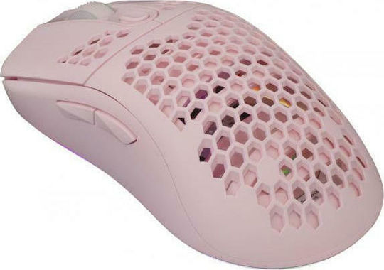 White Shark Galahad RGB Геймърска Мишка 6400 DPI Розов