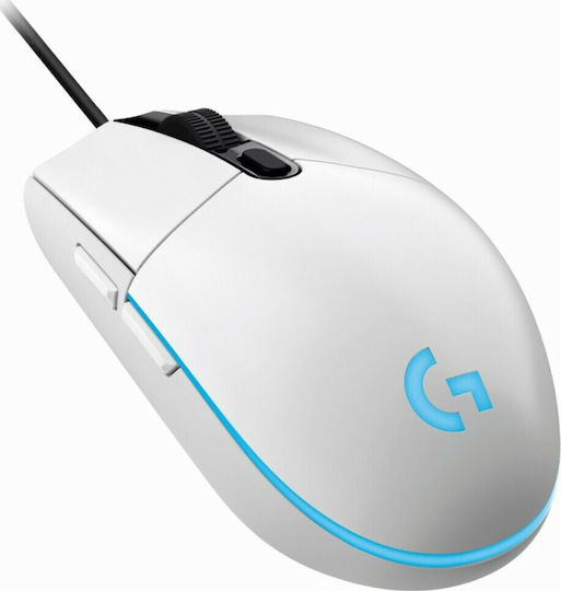 Logitech G203 Lightsync RGB Геймърска Мишка 8000 DPI Бял