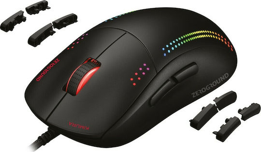 Zeroground MS-4300WG KIMURA v3.0 Ασύρματο RGB Gaming Ποντίκι 10000 DPI Μαύρο