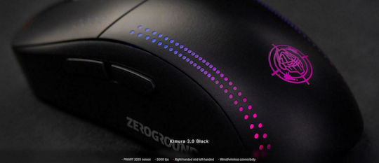 Zeroground MS-4300WG KIMURA v3.0 Ασύρματο RGB Gaming Ποντίκι 10000 DPI Μαύρο