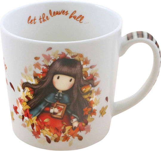 Santoro Gorjuss Autumn Leaves Mug Ceramic White 330ml
