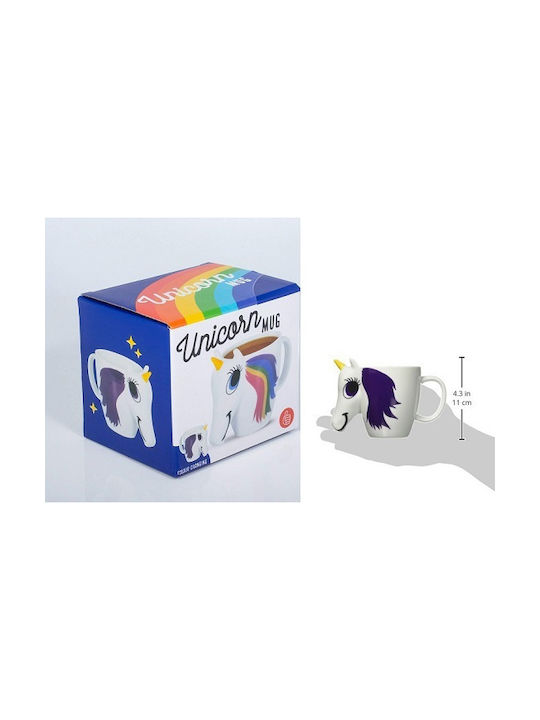 Thumbs Up Unicorn Heat Change Κούπα Κεραμική Λευκή 300ml