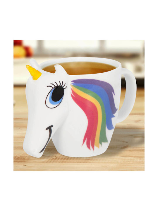 Thumbs Up Unicorn Heat Change Κούπα Κεραμική Λευκή 300ml