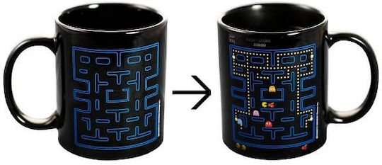 Paladone Pac Man Heat Change Ceramic Black Mug 330ml