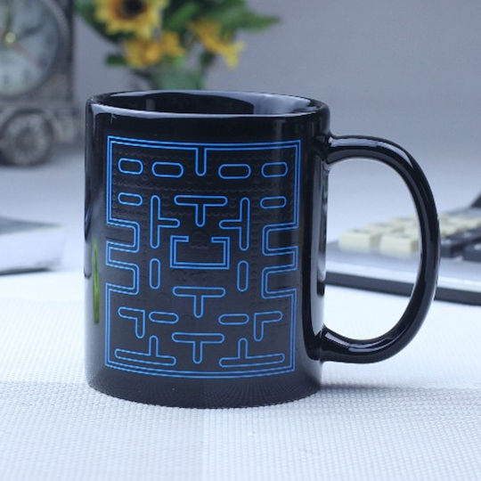 Paladone Pac Man Heat Change Ceramic Black Mug 330ml