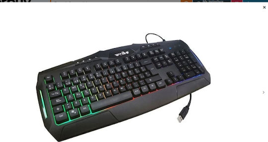 Weibo WB-540 Gaming Πληκτρολόγιο με RGB φωτισμό (Αγγλικό US)