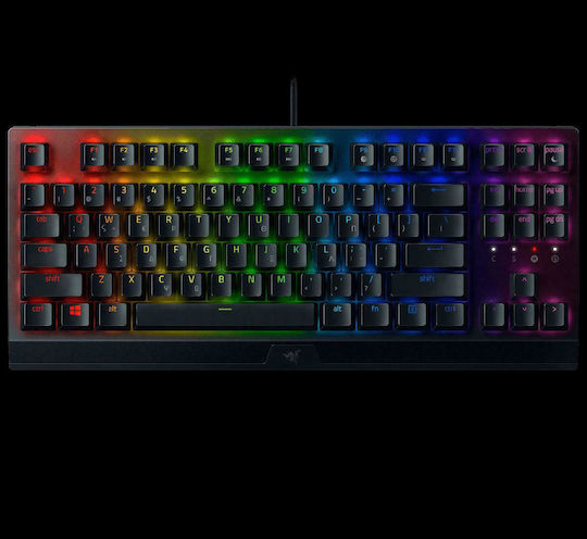 Razer BlackWidow V3 TKL Gaming Mechanische Tastatur Tenkeyless mit Razer Grün Schaltern und RGB-Beleuchtung (Griechisch)