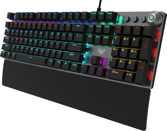 Aula F2058 Gaming Μηχανικό Πληκτρολόγιο με Custom Blue διακόπτες και RGB φωτισμό (Αγγλικό US)