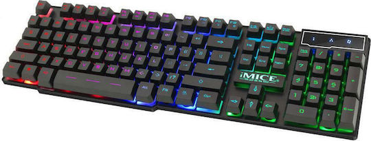 iMice AK-600 Gaming Πληκτρολόγιο με RGB φωτισμό (Αγγλικό US)