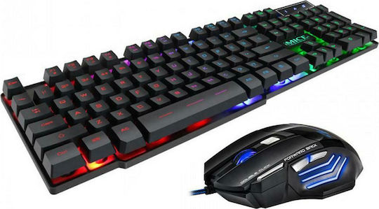 iMice AN-300 Gaming Πληκτρολόγιο με Φωτιζόμενα πλήκτρα (Αγγλικό US) Ασημί
