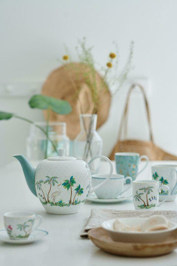 PiP Studio Jolie Flowers Mug from Porcelain Blue 350ml