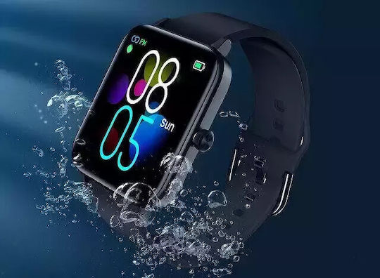 Cubot C7 Stainless Steel Smartwatch με Παλμογράφο (Μαύρο)
