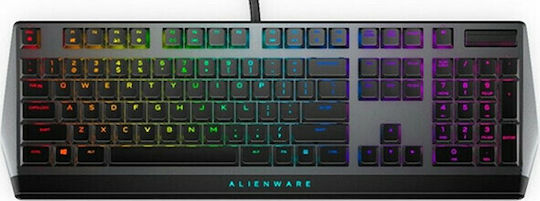 Dell Alienware AW510K Gaming Mechanical Keyboard with Cherry MX Red Low Profile switches and RGB lighting (English US) Gray