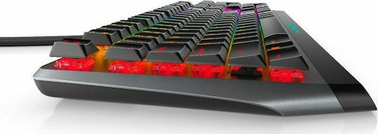 Dell Alienware AW510K Gaming Mechanical Keyboard with Cherry MX Red Low Profile switches and RGB lighting (English US) Gray