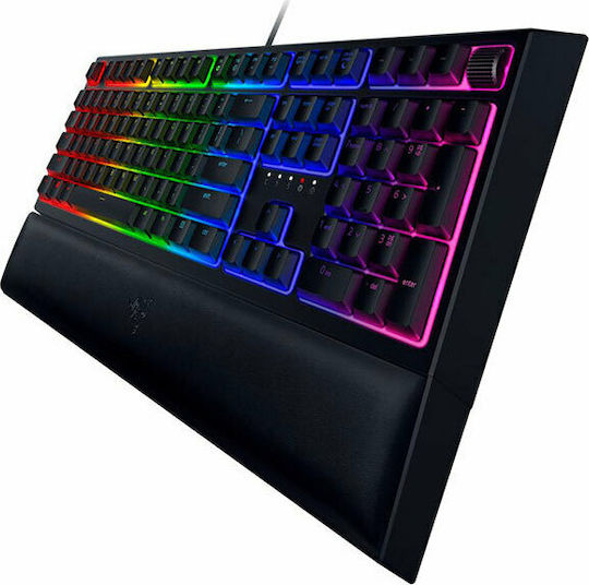 Razer Ornata V2 Gaming Μηχανικό Πληκτρολόγιο με Μεμβράνης διακόπτες και RGB φωτισμό (Ελληνικό)