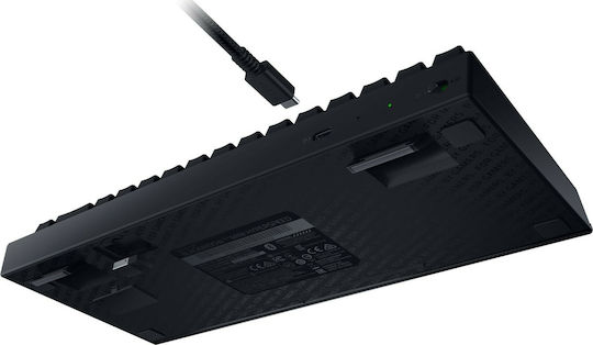 Razer BlackWidow V3 Mini Безжичен Гейминг Механична Клавиатура 65% с Зелен Razer суичове и RGB подсветка (Английски US) Черен