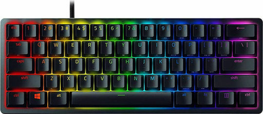 Razer Huntsman Mini Gaming Μηχανικό Πληκτρολόγιο 60% με Razer Clicky διακόπτες και RGB φωτισμό (Αγγλικό US)