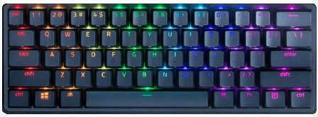 Razer Huntsman Mini Gaming Μηχανικό Πληκτρολόγιο 60% με Razer Clicky διακόπτες και RGB φωτισμό (Αγγλικό US)