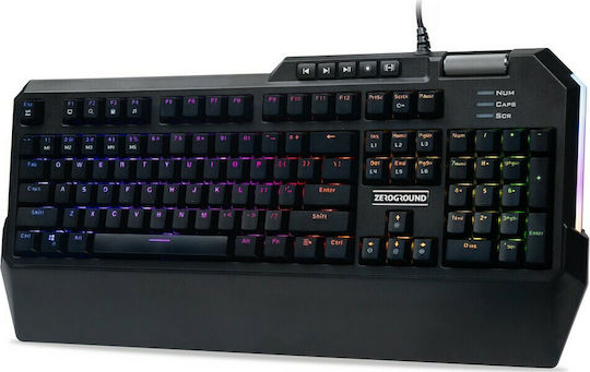Zeroground KB-3400G Taigen v3.0 Gaming Μηχανικό Πληκτρολόγιο με Outemu Red διακόπτες και RGB φωτισμό (Αγγλικό US)
