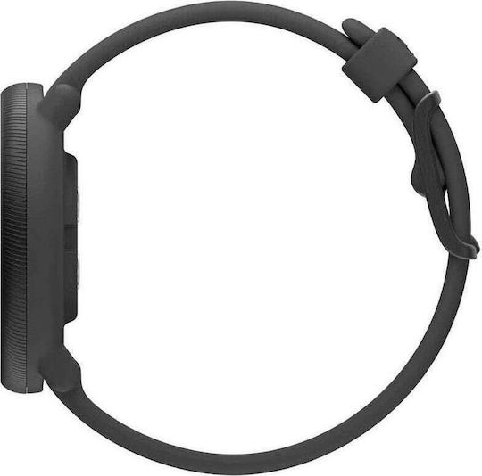 Polar Ignite 2 Stainless Steel 43mm Waterproof Smartwatch with Heart Rate Monitor (Black Pearl)