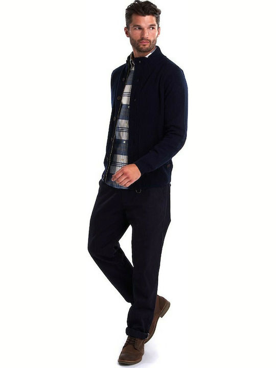 Cardigan Tricotat pentru Bărbați Albastru