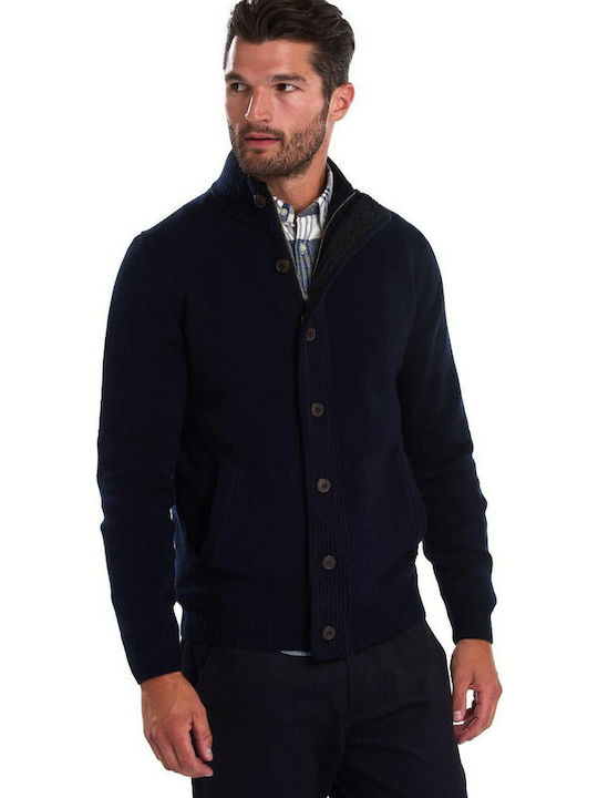 Cardigan Tricotat pentru Bărbați Albastru