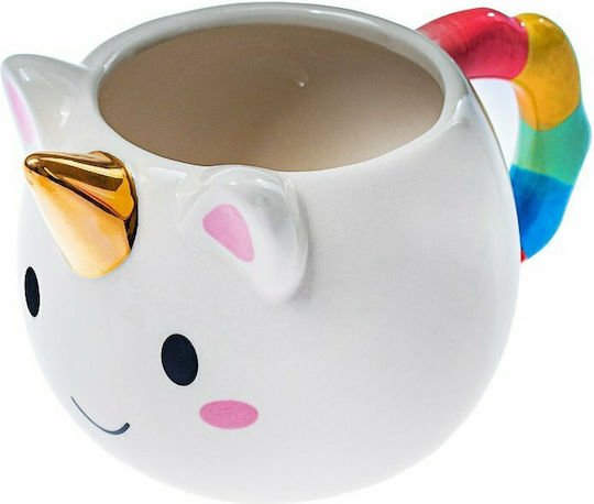 I-Total Unicorn Mug Ceramic White 475ml
