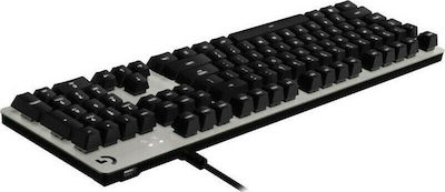 Logitech G413 Gaming Μηχανικό Πληκτρολόγιο με Romer-G Tactile διακόπτες και Φωτιζόμενα πλήκτρα (Αγγλικό US) Ασημί