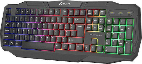Xtrike Me KB-302 Gaming Πληκτρολόγιο με RGB φωτισμό (Αγγλικό US)