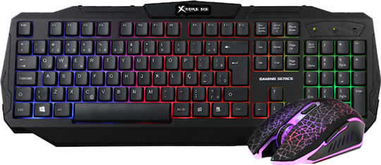 Xtrike Me MK-501KIT Σετ Gaming Πληκτρολόγιο με RGB φωτισμό & Ποντίκι (Αγγλικό US)