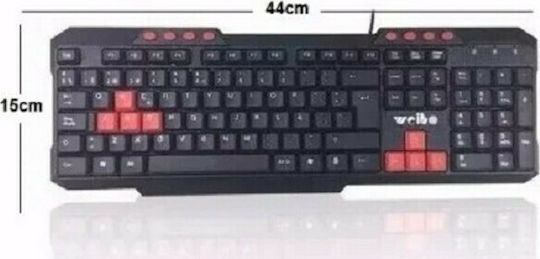 Weibo FC-536 Gaming Πληκτρολόγιο (Αγγλικό US)