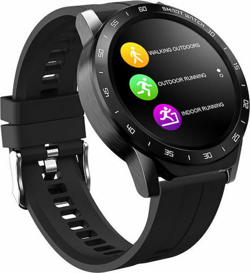 DAS.4 SP20 Smartwatch with Heart Rate Monitor (Black)