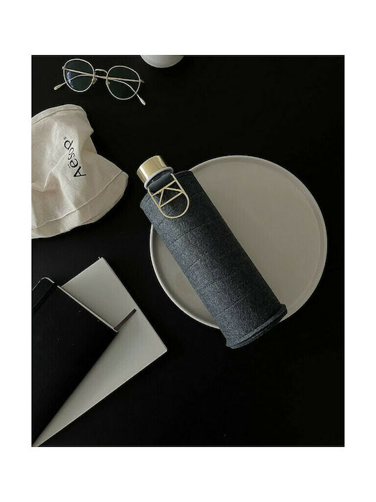 Equa Mismatch Blueberry Pie Μπουκάλι Νερού Γυάλινο με Βιδωτό Καπάκι Γκρι 750ml