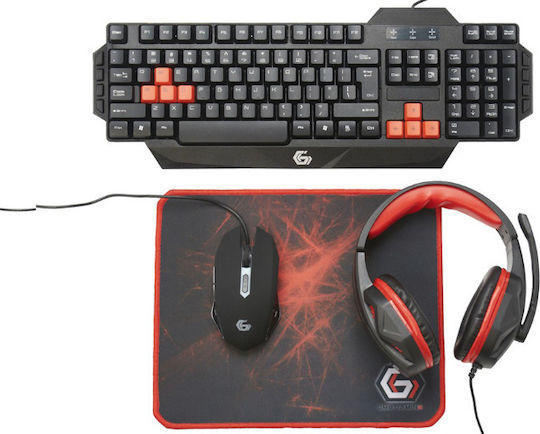 Gembird GGS-UMG4-02 4-in-1 Gaming Keyboard Set with Illuminated keys & Mouse (English US)