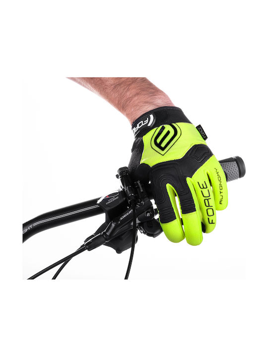 Force Mtb Autonomy Fluo Κίτρινο Μακριά Unisex Γάντια Ποδηλασίας Κίτρινα