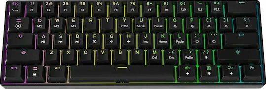 HK Gaming GK61 Gaming Mechanical Keyboard 60% with Gateron Yellow switches and RGB lighting (English US)
