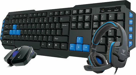 Gamdias Poseidon E1 Σετ Gaming Πληκτρολόγιο & Ποντίκι (Αγγλικό US)