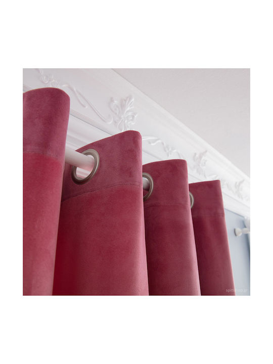 Gofis Home Curtain with Grommet Winter 711 33 Pink 2004711330003 140x280cm