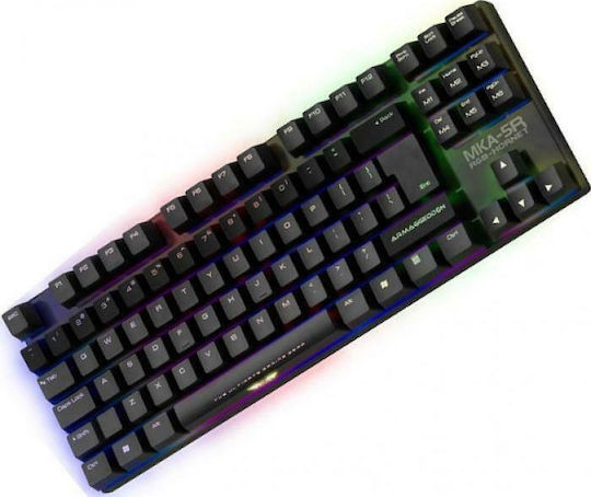 Armaggeddon MKA-5R Falcon Gaming Mechanical Keyboard Tenkeyless with Custom Blue Switches and RGB Lighting English US
