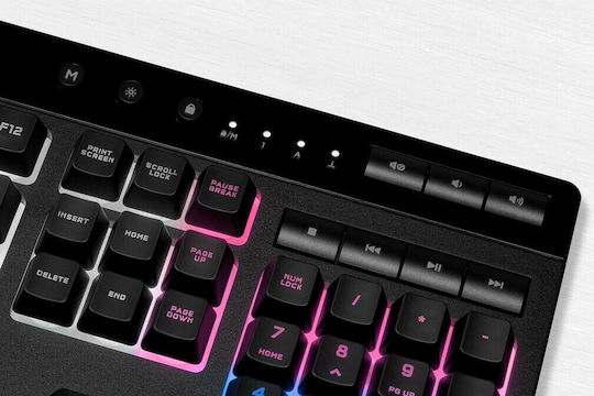 Corsair K55 RGB Pro XT Gaming Keyboard with RGB lighting (Greek)