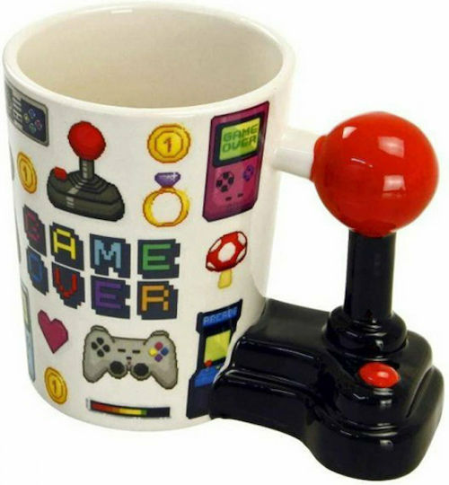 Puckator Game Over - Joystick Чаша Керамично Многоцветна 355мл