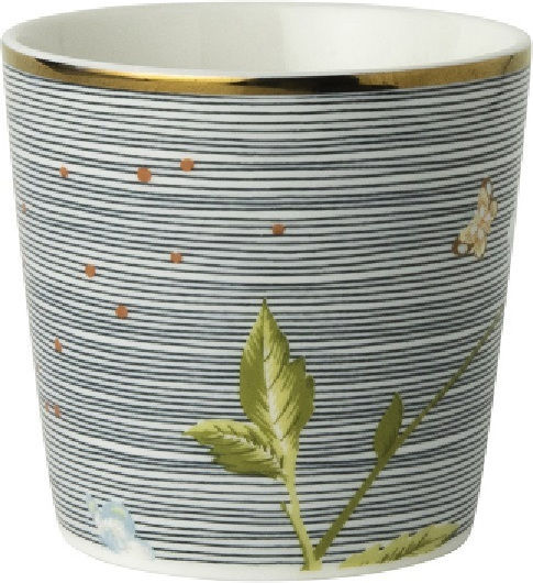 Laura Ashley Heritage Becher Keramik Midnight Pinstripe Uni 220ml Laura Ashley Heritage Becher Keramik Midnight Pinstripe Uni 220ml