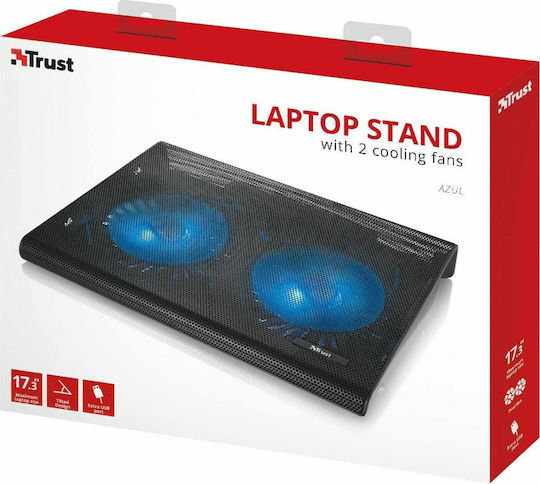Trust Azul Cooling Pad για Laptop έως 17.3" με 2 Ανεμιστήρες και Φωτισμό