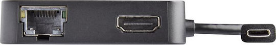 StarTech USB-C Докинг станция с HDMI 4K PD Ethernet Черен (DKT30CHD)
